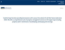 Tablet Screenshot of carefreecape.com